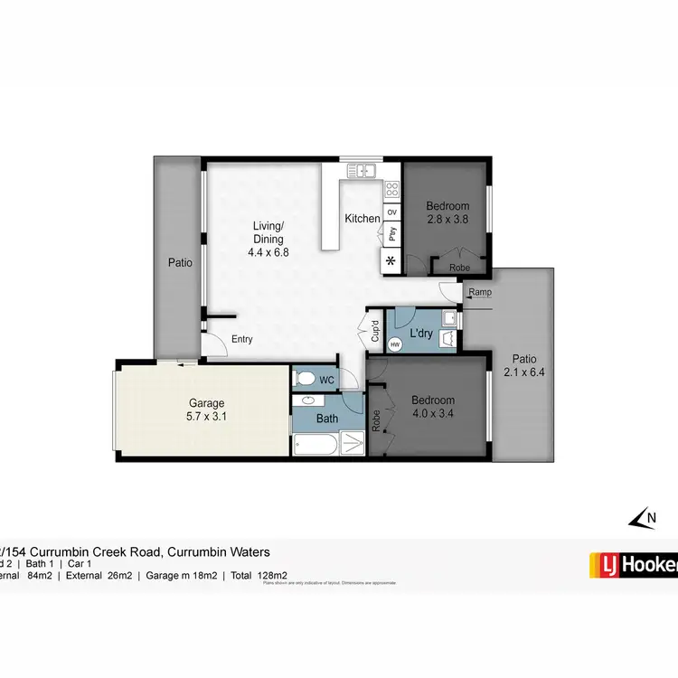 Floorplan of Homely villa listing, 32/154 Currumbin Creek Road, Currumbin Waters QLD 4223