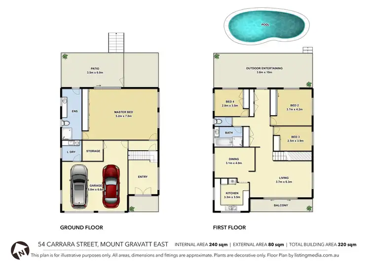 Floorplan of Homely house listing, 54 Carrara Street, Mount Gravatt East QLD 4122