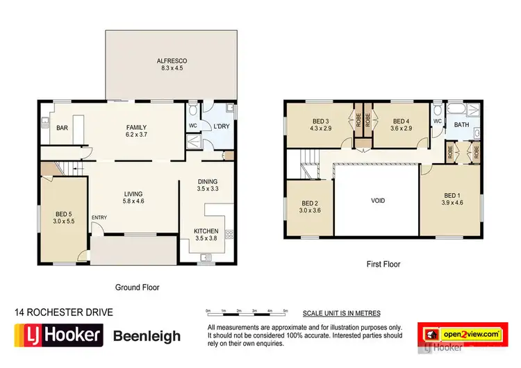 Floorplan of Homely house listing, 14 Rochester Drive, Mount Warren Park QLD 4207