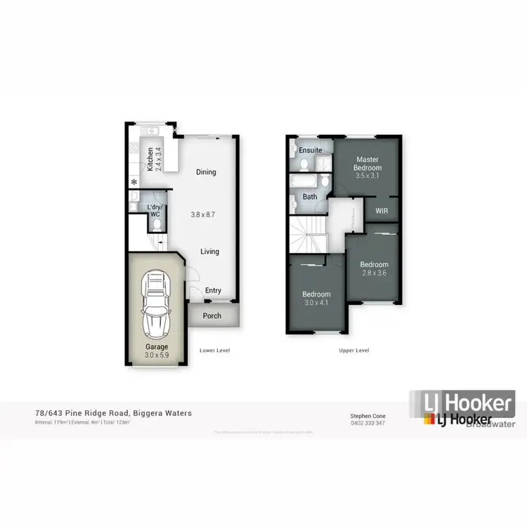 Floorplan of Homely townhouse listing, 78/643 Pine Ridge Road, Biggera Waters QLD 4216