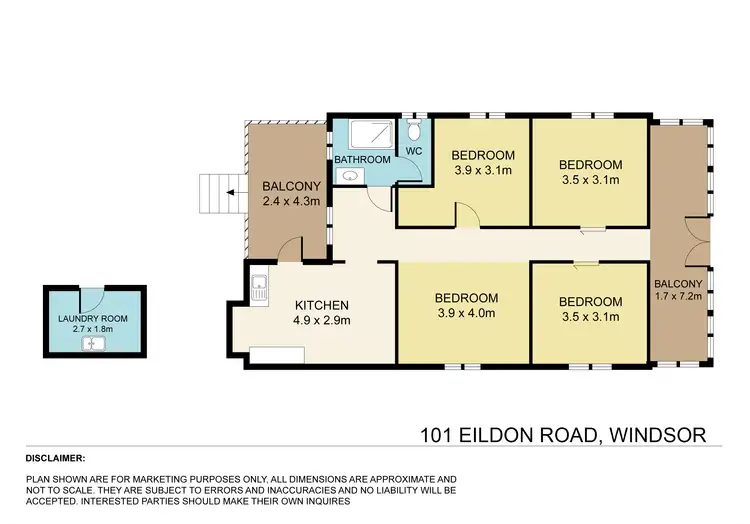Floorplan of Homely house listing, 101 Eildon Road, Windsor QLD 4030