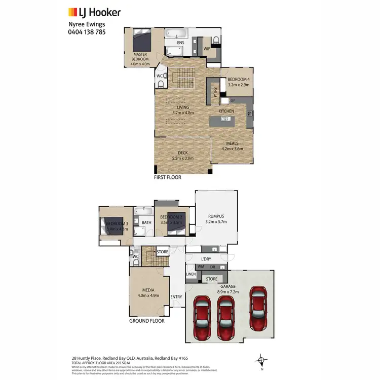 Floorplan of Homely house listing, 28 Huntly Place, Redland Bay QLD 4165