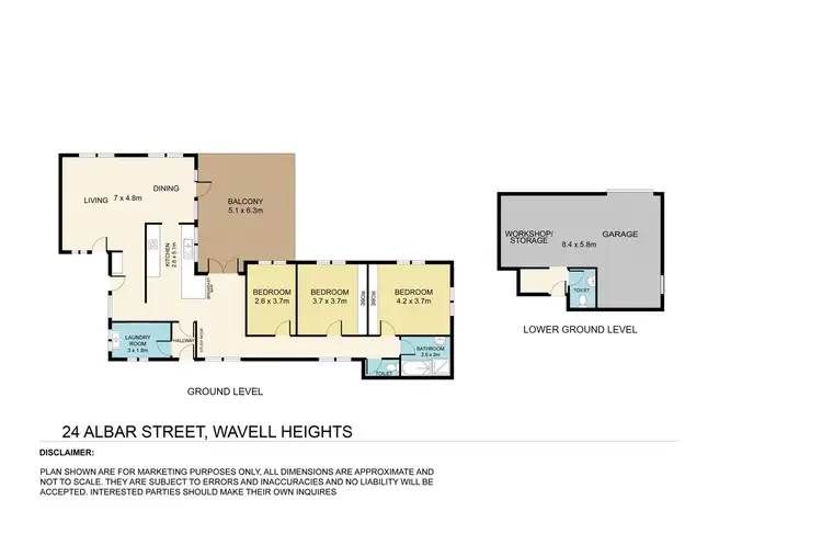 Floorplan of Homely house listing, 24 Albar Street, Wavell Heights QLD 4012