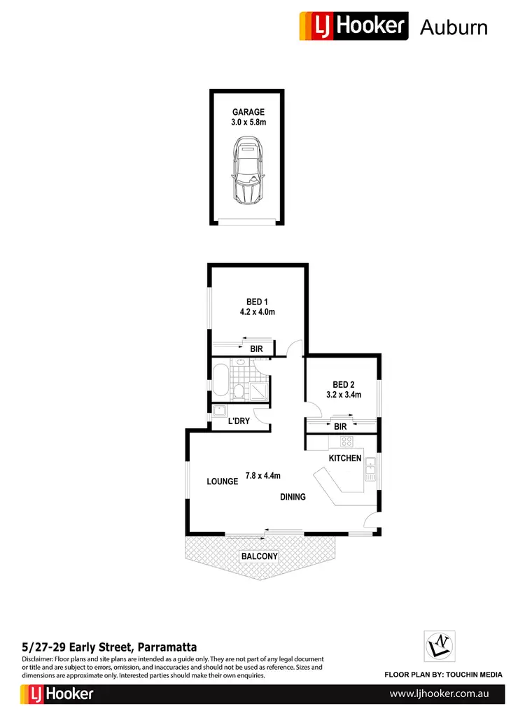 Floorplan of Homely apartment listing, 5/27-29 Early St, Parramatta NSW 2150