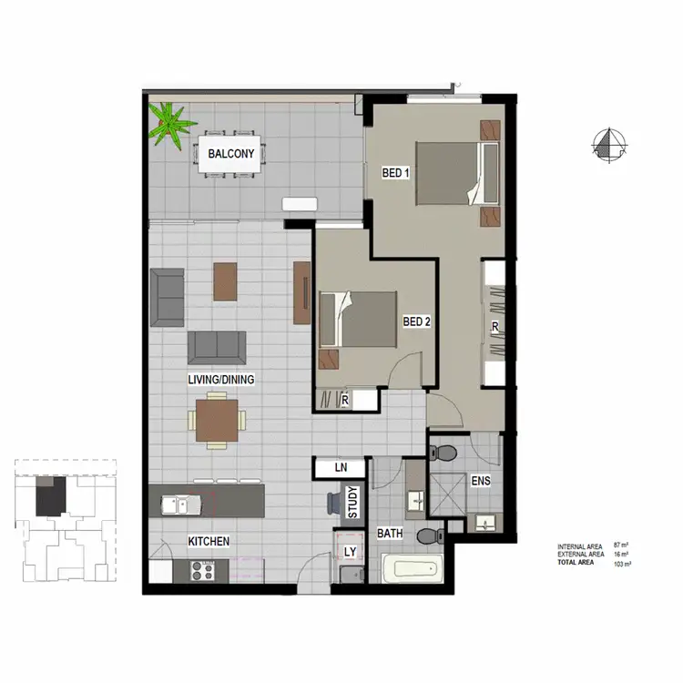 Floorplan of Homely unit listing, 11/20 Minimine Street, Stafford QLD 4053