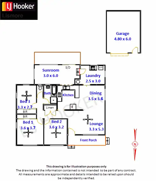 Floorplan of Homely house listing, 7 Taylor Avenue, Goonellabah NSW 2480