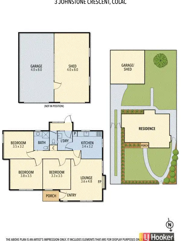 Floorplan of Homely house listing, 3 Johnstone Crescent, Colac VIC 3250