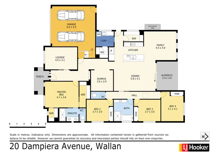 Floorplan of Homely house listing, 20 Dampiera Avenue, Wallan VIC 3756
