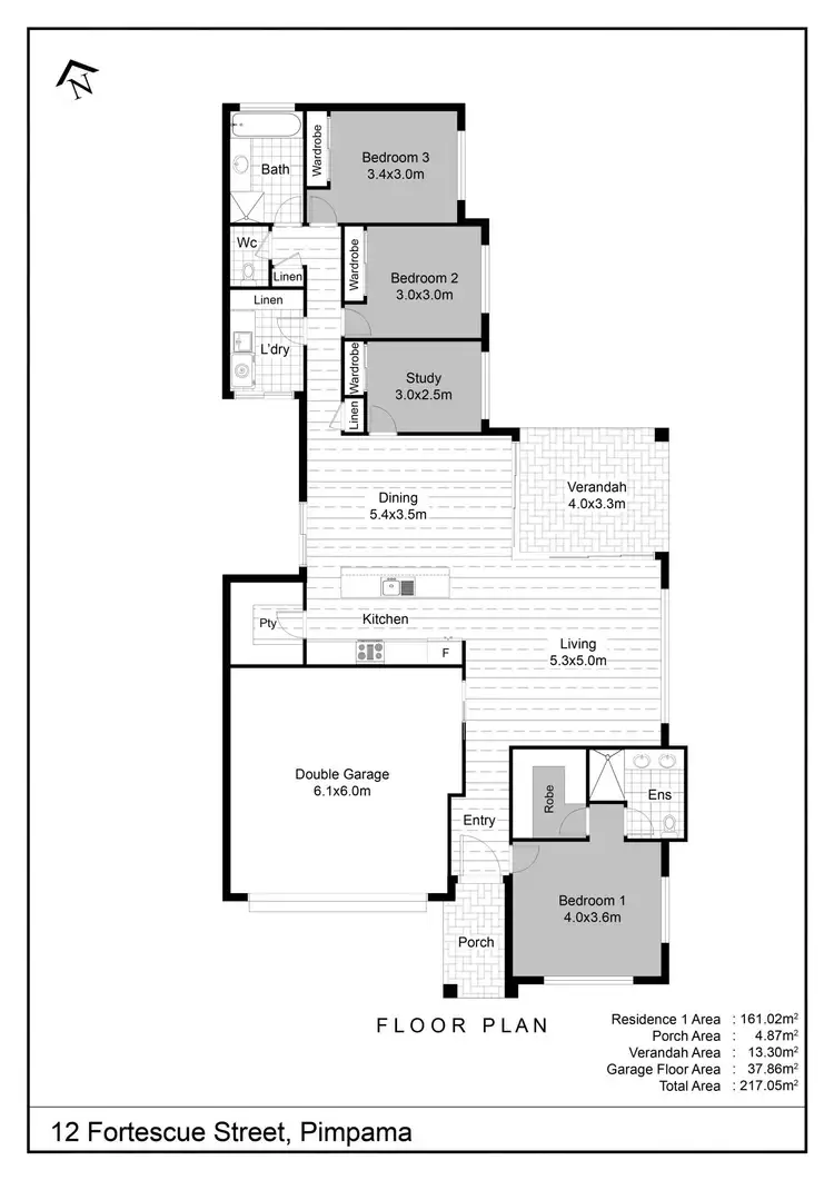 Floorplan of Homely land listing, 12 Fortescue Street, Pimpama QLD 4209