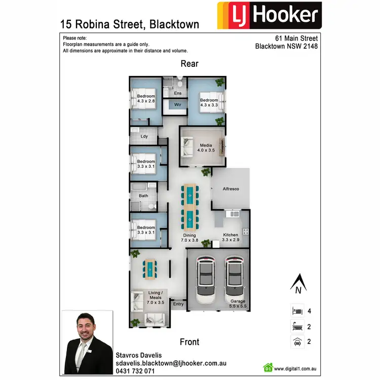 Floorplan of Homely house listing, 15 Robina Street, Blacktown NSW 2148