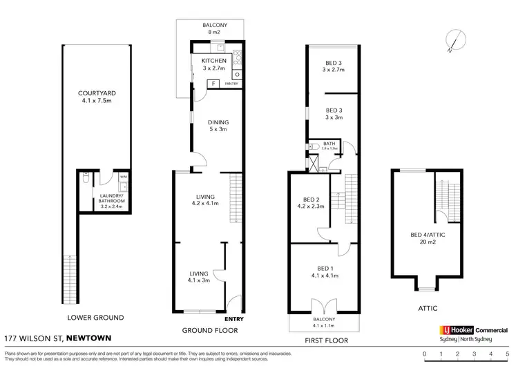 Floorplan of Homely terrace listing, 177 Wilson Street, Newtown NSW 2042