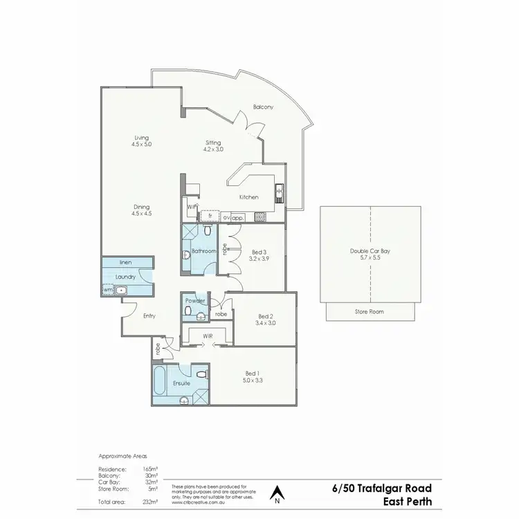 Floorplan of Homely apartment listing, 6/50 Trafalgar Road, East Perth WA 6004