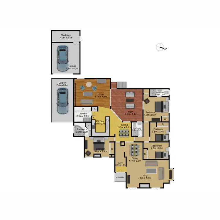 Floorplan of Homely house listing, 13 Musgrave Street, Yarralumla ACT 2600
