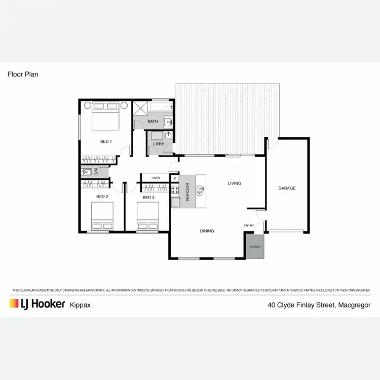 Floorplan of Homely house listing, 40 Clyde Finlay Street, Macgregor ACT 2615