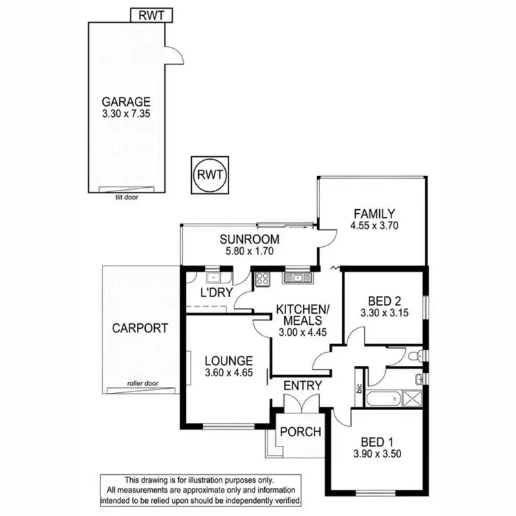 Floorplan of Homely house listing, 15 Burrupa Avenue, Glenelg North SA 5045