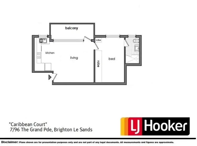 Floorplan of Homely unit listing, 7/96 The Grand Parade, Brighton-le-sands NSW 2216