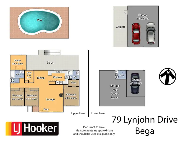 Floorplan of Homely house listing, 79 Lynjohn Drive, Bega NSW 2550