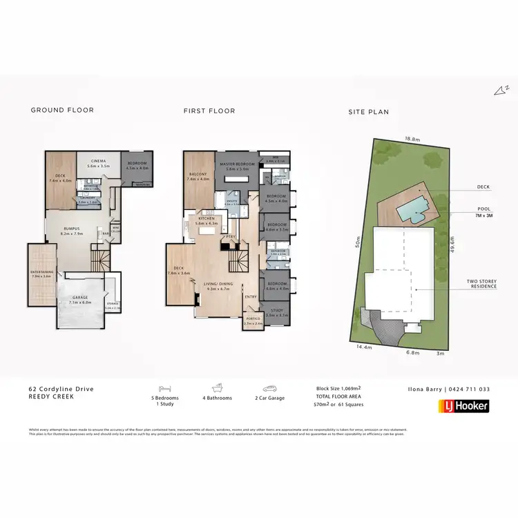 Floorplan of Homely house listing, 62 Cordyline Drive, Reedy Creek QLD 4227