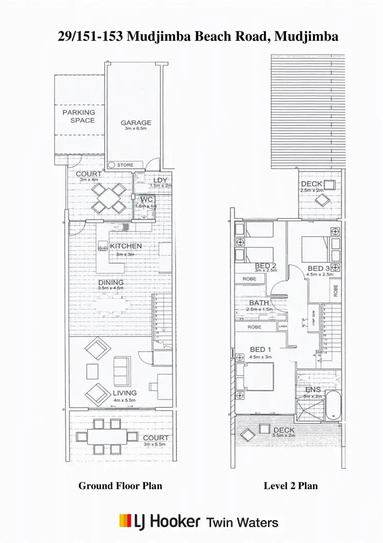 Floorplan of Homely townhouse listing, 29/151-153 Mudjimba Beach Road, Mudjimba QLD 4564