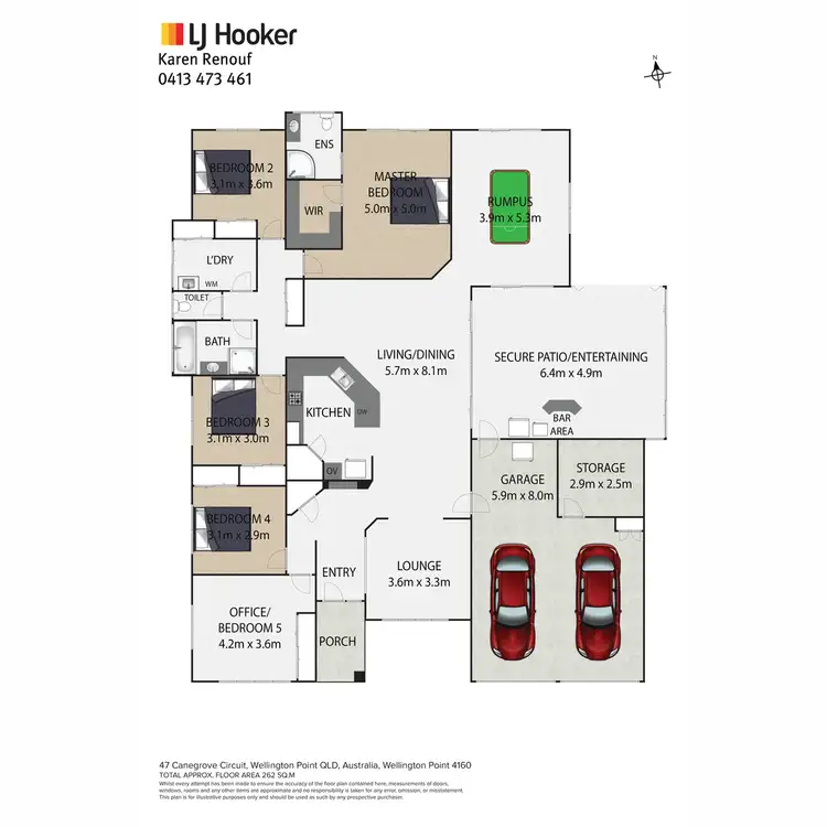 Floorplan of Homely house listing, 47 Canegrove Circuit, Wellington Point QLD 4160