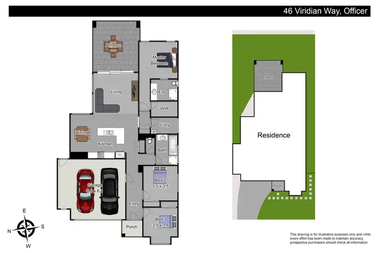 Floorplan of Homely house listing, 46 Viridian Avenue, Officer VIC 3809