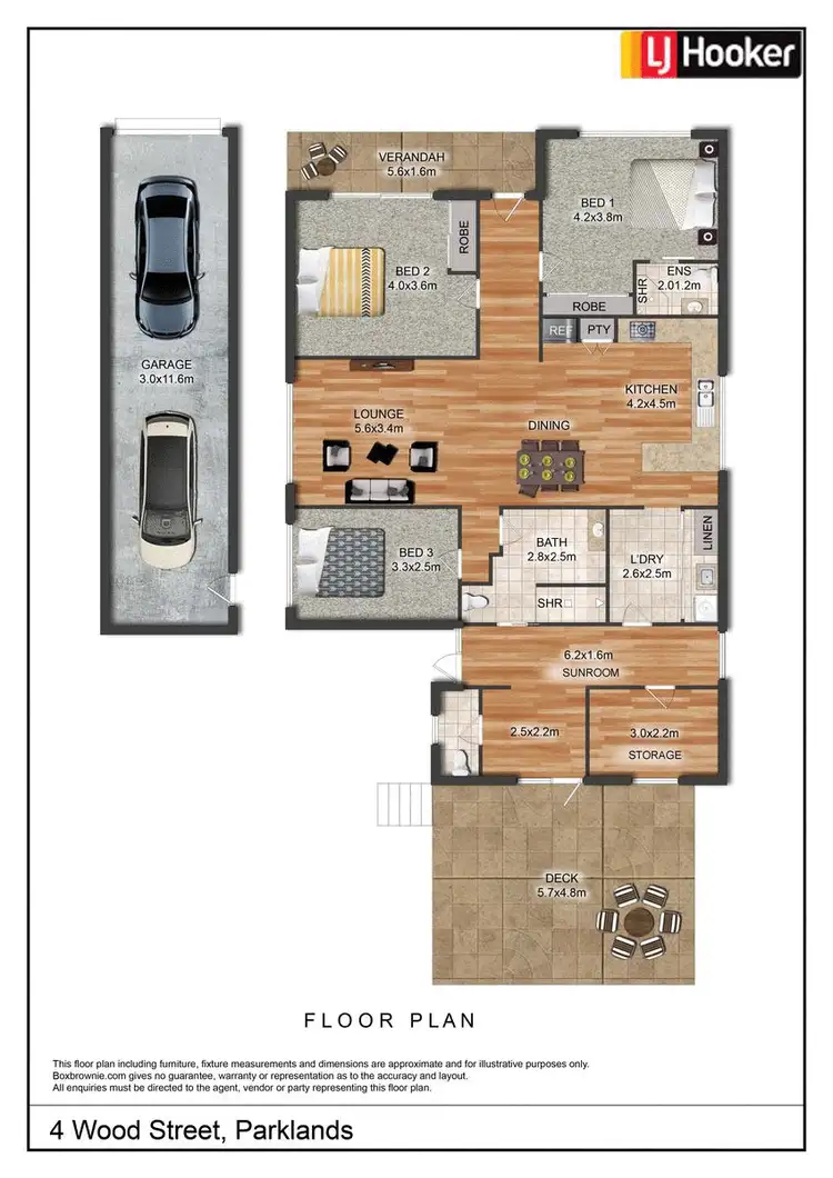 Floorplan of Homely house listing, 4 Wood Street, Parklands TAS 7320