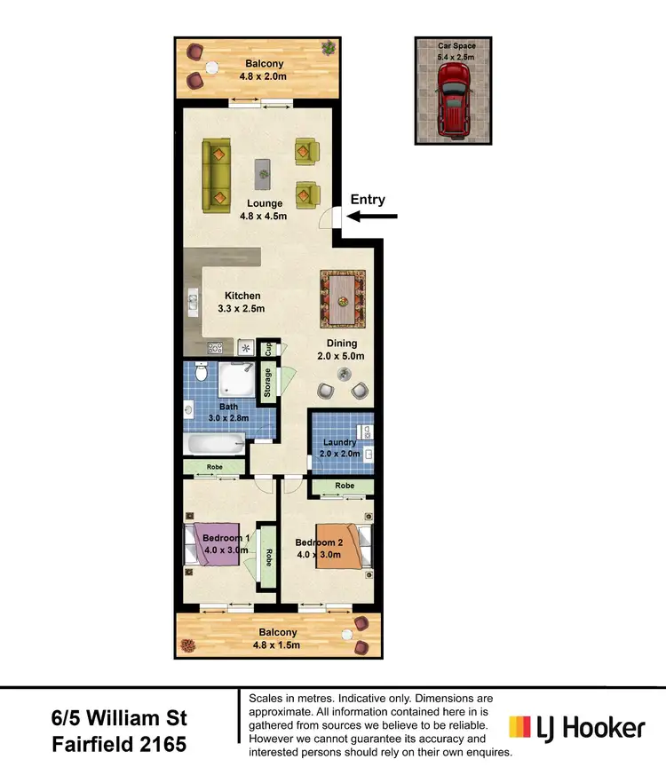 Floorplan of Homely unit listing, Unit 6/5 William Street, Fairfield NSW 2165