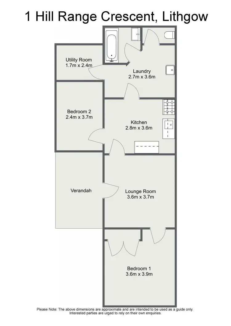 Floorplan of Homely house listing, 1 Hill Range Crescent, Lithgow NSW 2790