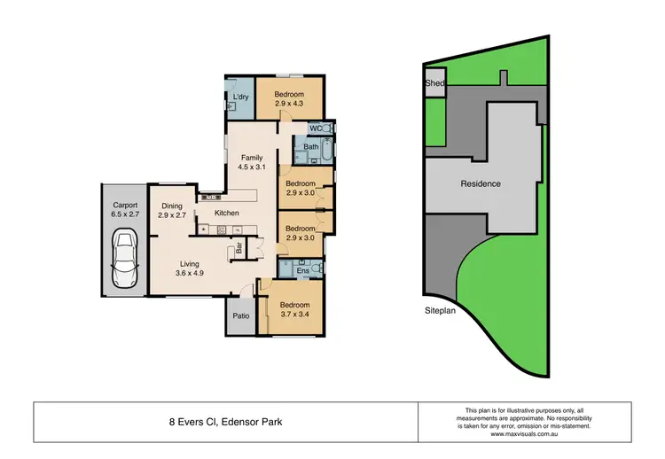 Floorplan of Homely house listing, 8 Evers Close, Edensor Park NSW 2176