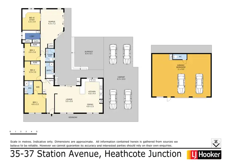 Floorplan of Homely house listing, 35-37 Station Avenue, Heathcote Junction VIC 3758