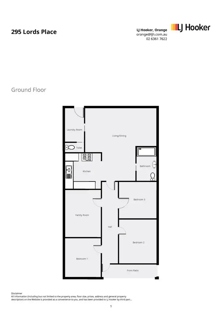 Floorplan of Homely house listing, 295 Lords Place, Orange NSW 2800