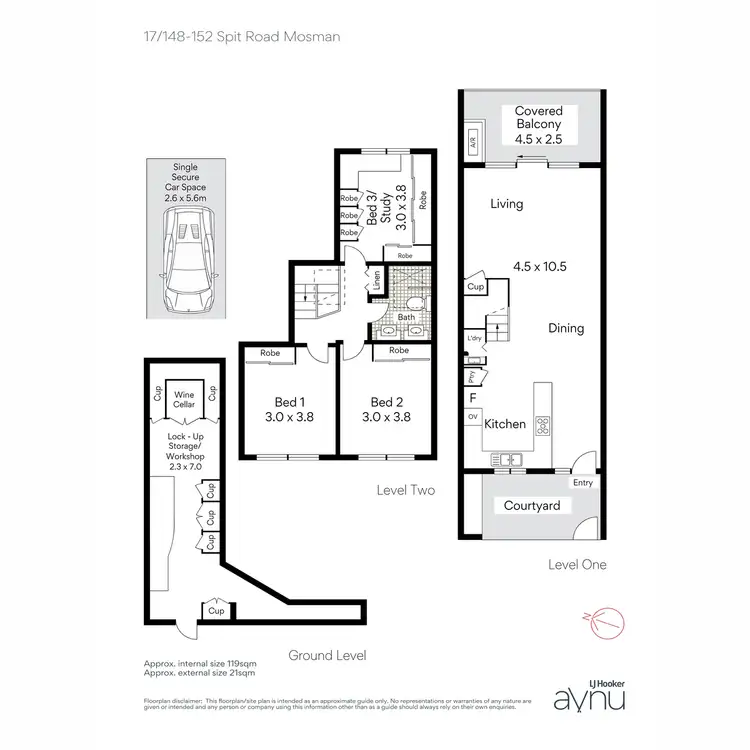 Floorplan of Homely apartment listing, 17/148 Spit Road, Mosman NSW 2088