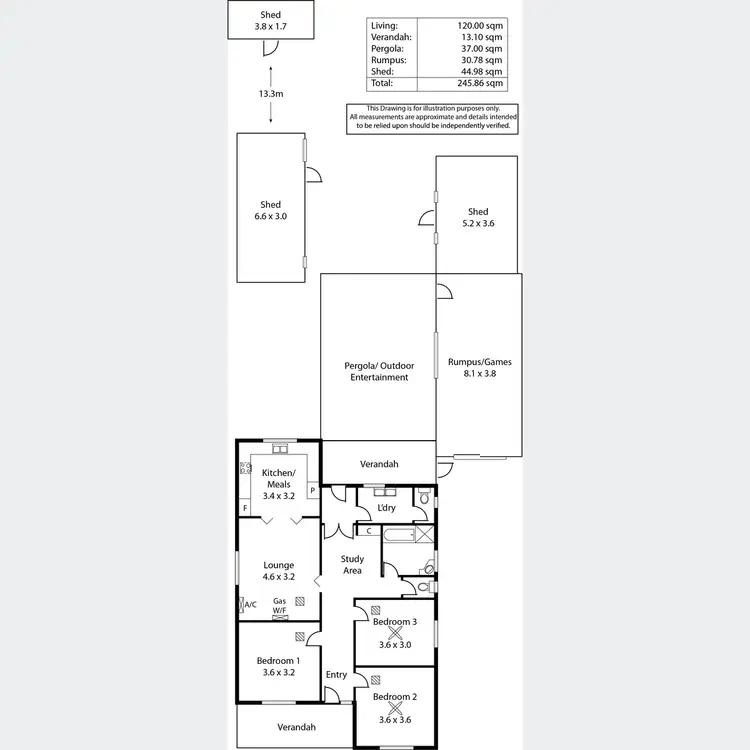 Floorplan of Homely house listing, 43 Bickford Street, Richmond SA 5033