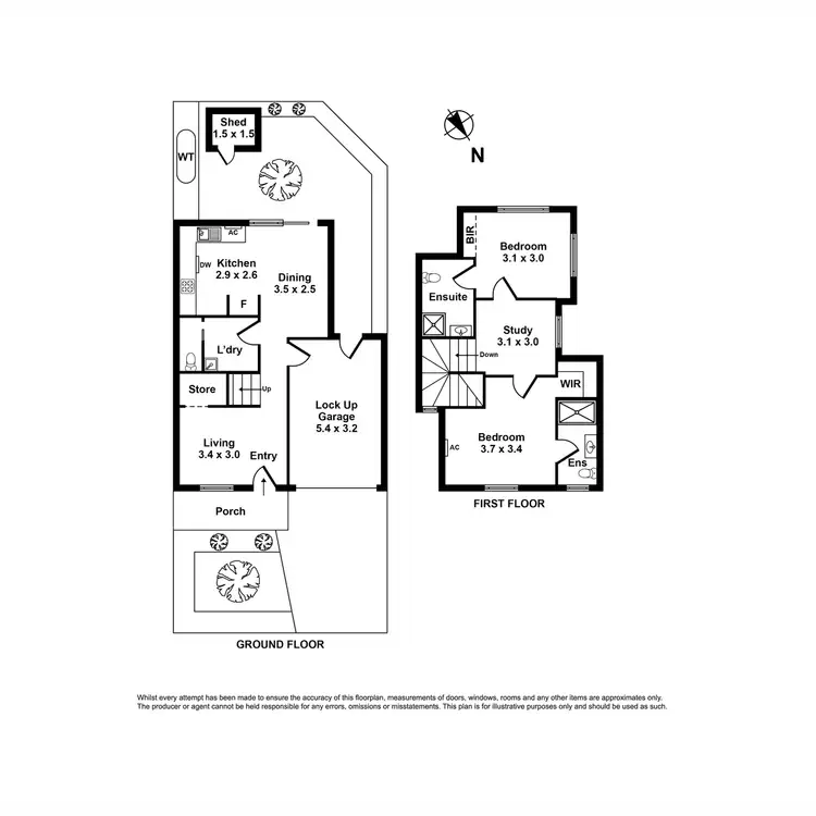 Floorplan of Homely townhouse listing, 2/79 Hemsley Promenade, Point Cook VIC 3030