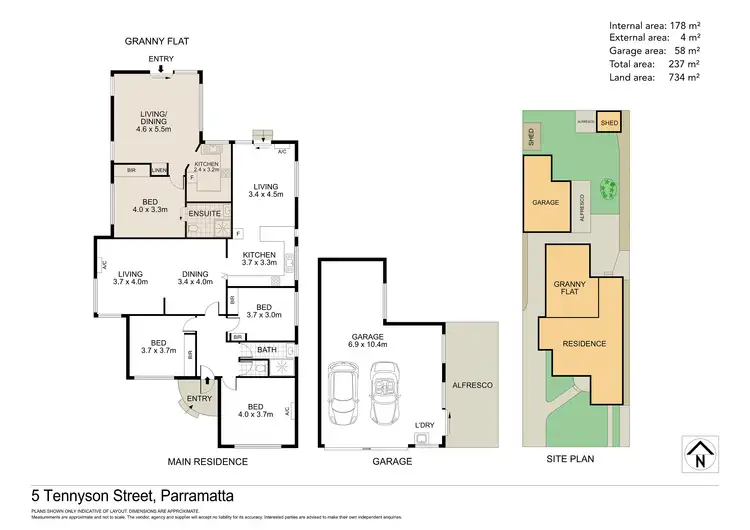 Floorplan of Homely house listing, 5 Tennyson Street, Parramatta NSW 2150