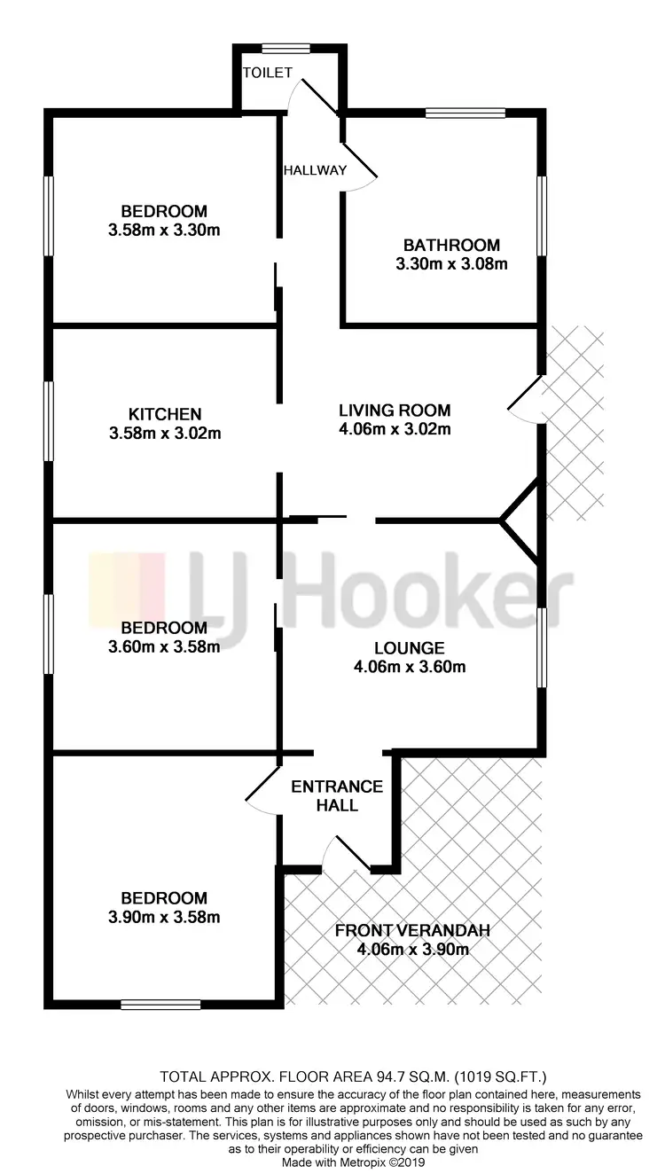 Floorplan of Homely house listing, 37 Boomerang Street, Cessnock NSW 2325
