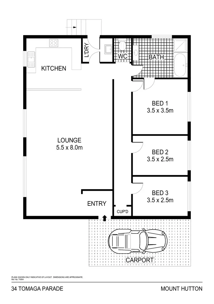 Floorplan of Homely house listing, 34 Tomaga Parade, Mount Hutton NSW 2290