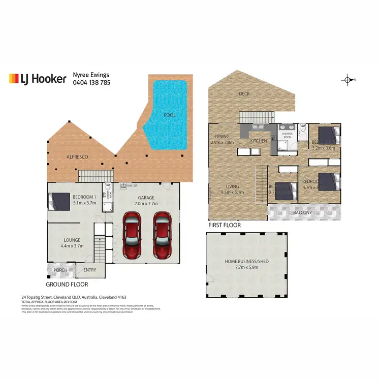 Floorplan of Homely house listing, 24 Topatig Street, Cleveland QLD 4163