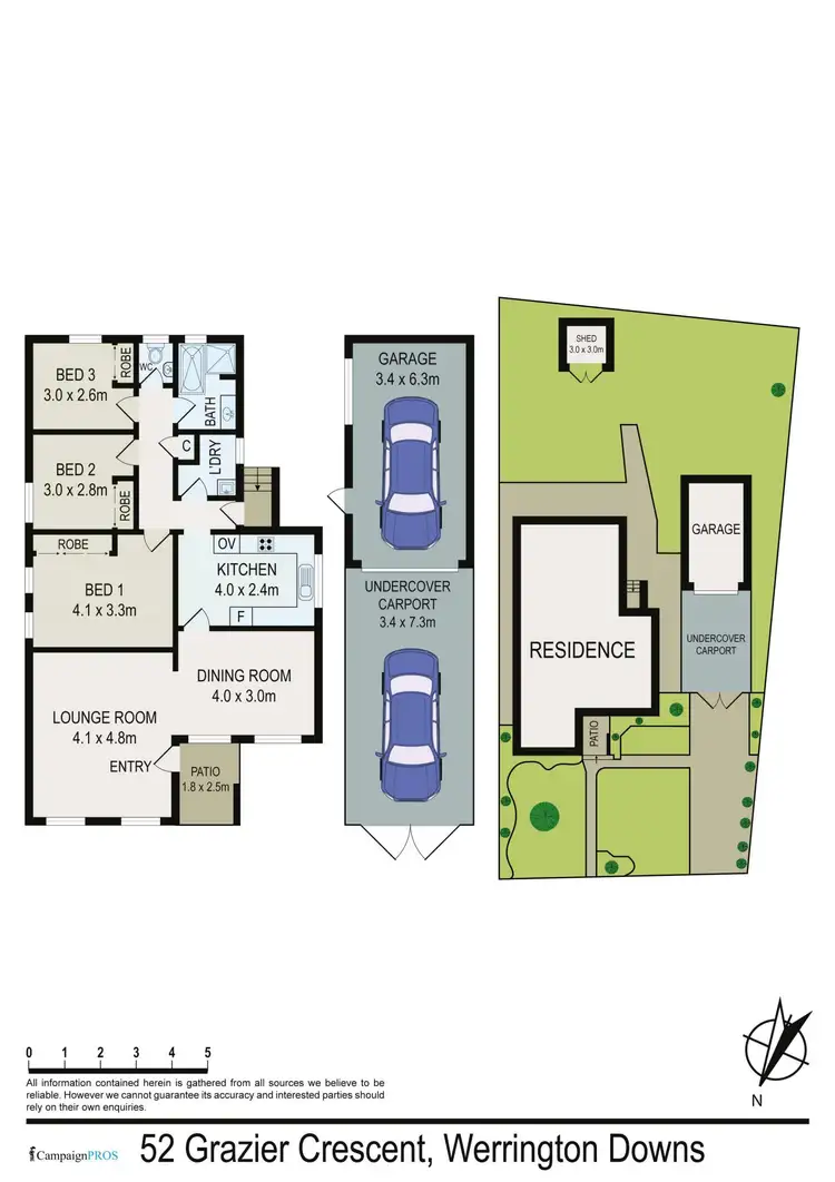 Floorplan of Homely house listing, 52 Grazier Crescent, Werrington Downs NSW 2747