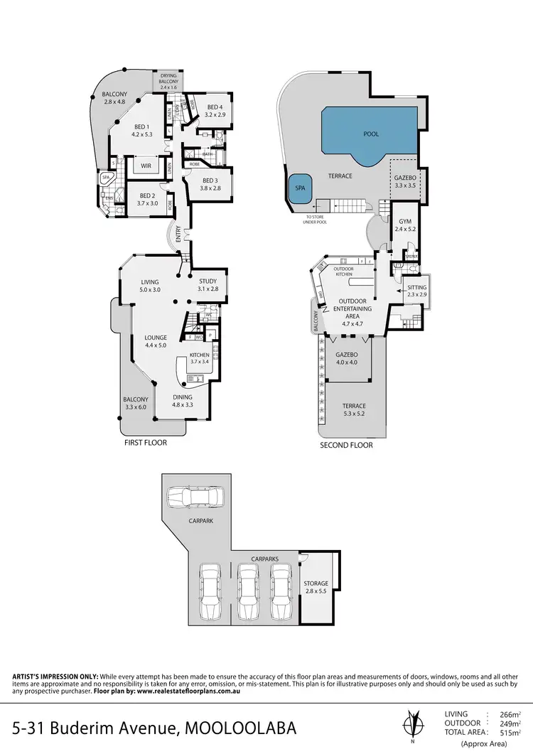 Floorplan of Homely unit listing, Apartment 5/31 Buderim Avenue, Mooloolaba QLD 4557