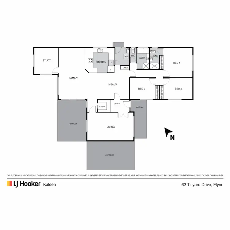 Floorplan of Homely house listing, 62 Tillyard Drive, Flynn ACT 2615