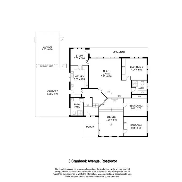 Floorplan of Homely house listing, 3 Cranbrook Avenue, Rostrevor SA 5073