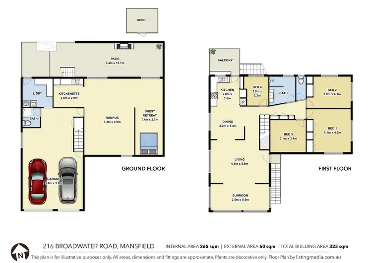Floorplan of Homely house listing, 216 Broadwater Road, Mansfield QLD 4122