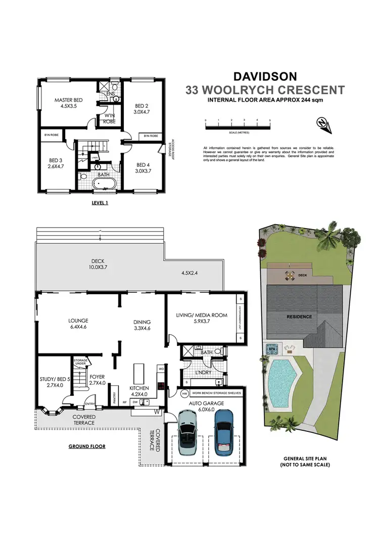 Floorplan of Homely house listing, 33 Woolrych Crescent, Davidson NSW 2085