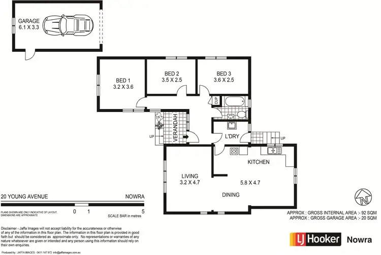 Floorplan of Homely house listing, 20 Young Avenue, Nowra NSW 2541