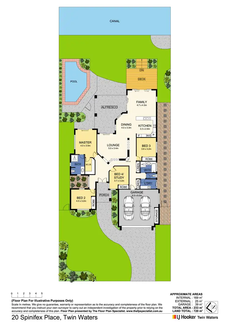 Floorplan of Homely house listing, 20 Spinifex Place, Twin Waters QLD 4564