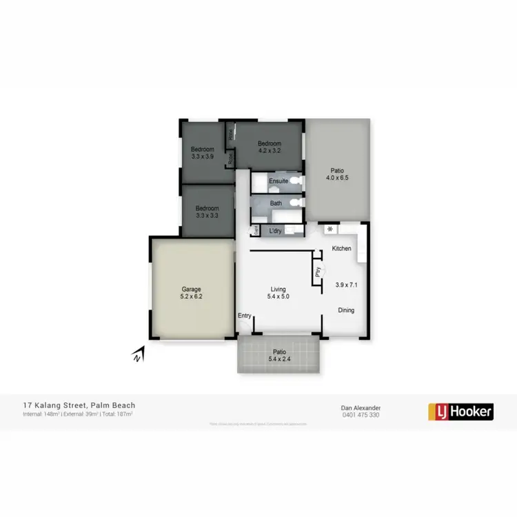 Floorplan of Homely house listing, 17 Kalang Street, Palm Beach QLD 4221