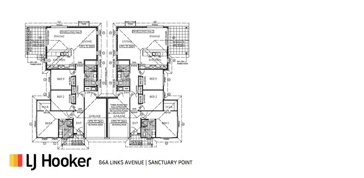Floorplan of Homely semi-detached listing, 86A Links Avenue, Sanctuary Point NSW 2540