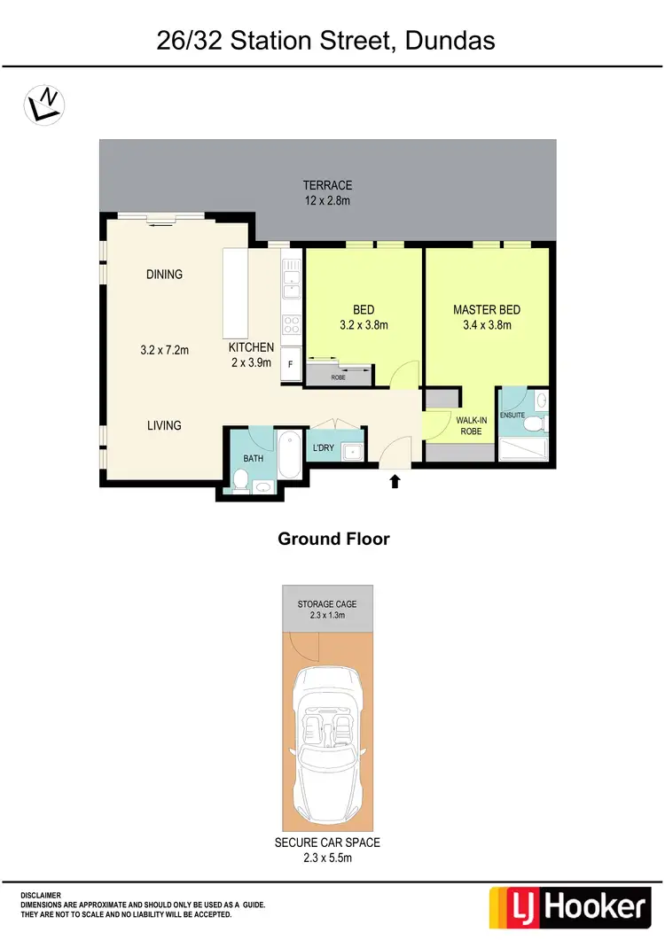 Floorplan of Homely apartment listing, 26/32 Station Street, Dundas NSW 2117