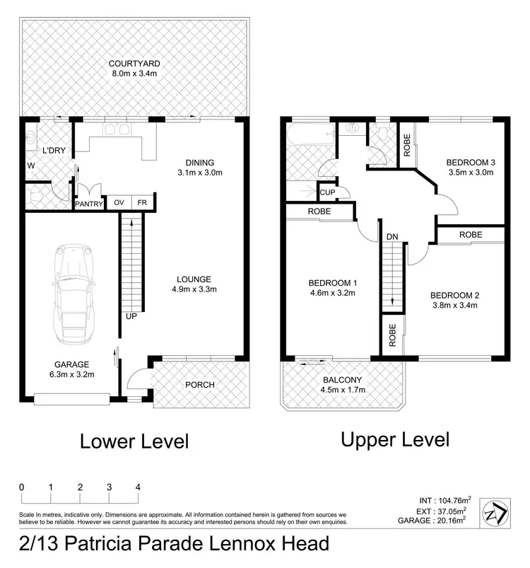 Floorplan of Homely townhouse listing, 2/13 Patricia Parade, Lennox Head NSW 2478
